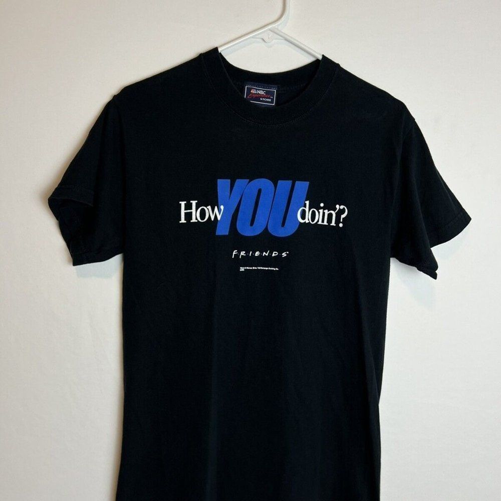 NBC Store Friends How YOU Doin'? Joey Black T-Shirt Adult Size Small